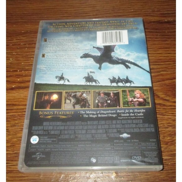 Dragonheart: Battle for the Heartfire (DVD, 2017, Canadian) w/ slipcover - Picture 5 of 5
